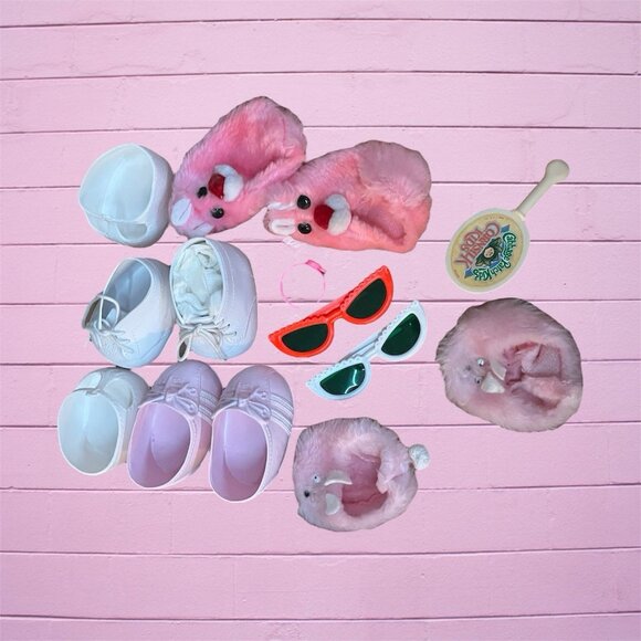 Vintage Cabbage Patch Kids Clothes Shoes Accessories Diaper Bag Lot Bundle - Picture 2 of 11